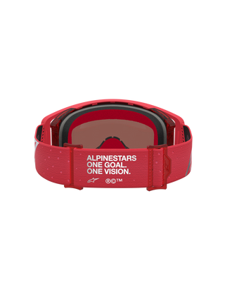 Alpinestars 2027 Supertech Vesta Goggle - Fluo Red Chrome - Mirror Silver Lens