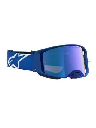 Alpinestars 2027 Supertech Vesta Goggle - Blithe Blue White - Mirror Blue Lens