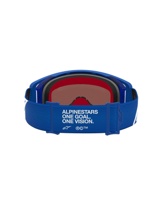 Alpinestars 2027 Supertech Vesta Goggle - Blithe Blue White - Mirror Blue Lens