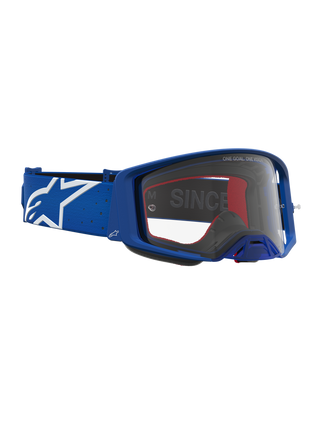 Alpinestars 2027 Supertech Vesta Goggle - Blue White - Clear Lens