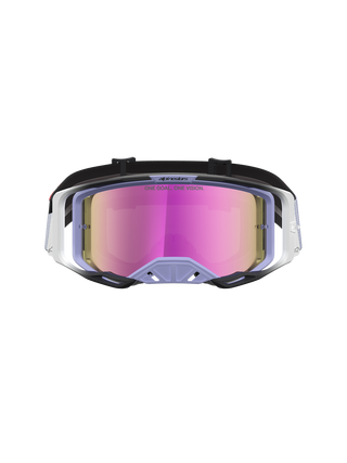 Alpinestars 2027 Vision 8 Maven Goggle - Lavender Black - Mirror Pink Lens
