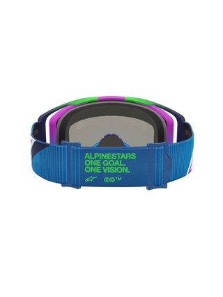 Alpinestars 2027 Vision 8 Maven Goggle - Blithe Blue Purple - Mirror Pink Lens