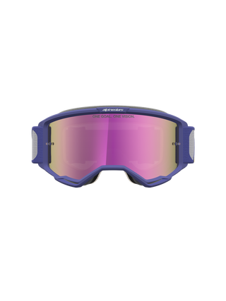 Alpinestars 2027 Vision 5 Drag Goggle - Red Purple - Mirror Pink Lens