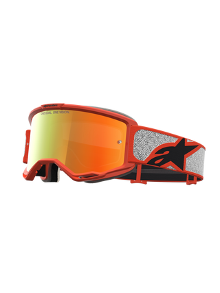 Alpinestars Vision 5 Rora Goggle MX27 - Silver Orange Mirror Red Lens