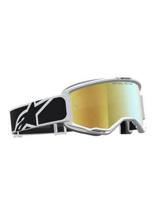 Alpinestars Vision 5 Rora Goggle MX27 - Black White Mirror Gold Lens