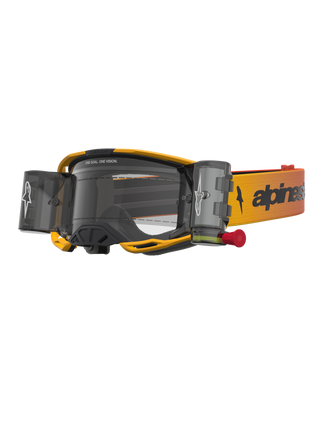 Alpinestars Vision 8 Amber Roll Off Goggle MX27 - Yellow Red Black Clear Lens
