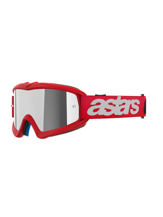 Alpinestars Vision Youth Blaze Goggle With Mirror Silver Lens - Red