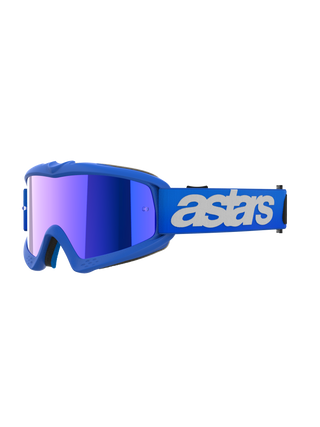 Alpinestars Vision Youth Blaze Goggle With Mirror Silver Lens - Blue