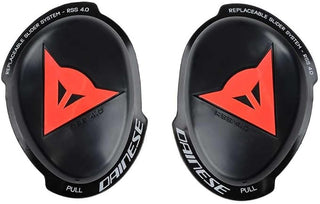 Dainese RSS 4.0 Knee Sliders Full Kit - Black/Fluo Red (One Size)