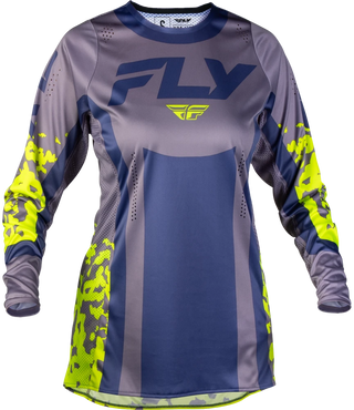 Fly Racing 2027 Lite MX Women Flake Jersey - Lavender / Blue / Yellow