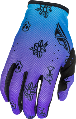 Fly Racing 2026 Youth Lite Outline Gloves - Purple/Blue/Black