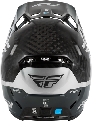 Fly Racing Formula S Carbon Byte Helmet - Black Carbon/Grey/Silver