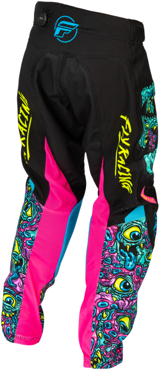 Fly Racing 2026 Kinetic MX Mutant Youth Pants - Black/Multi