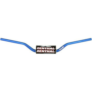 Renthal 60401BU Fatbar RC/OEM Handlebar with Bar Pad Honda/Kawasaki - Blue