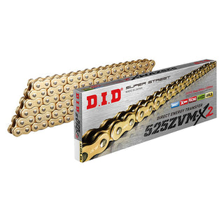 DID Drive Chain 525ZVM-X2 G -122 ZB Super Street X-Ring Gold