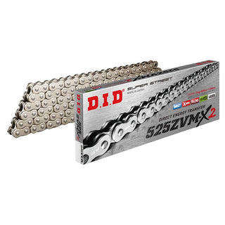 DID Drive Chain 525ZVM-X2 S&S -122 ZB Super Street X-Ring Silver