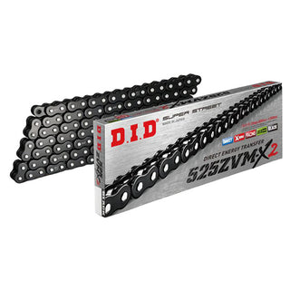 DID Drive Chain 525ZVM-X2 BLK -122 ZB Super Street X-Ring - Black