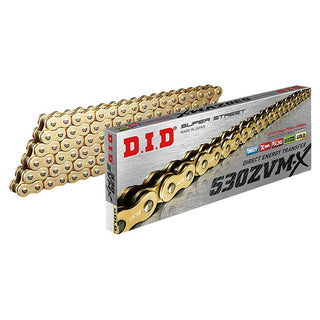 DID Drive Chain 530/50ZVM-X2 G -122 ZB Super Street X-Ring Gold