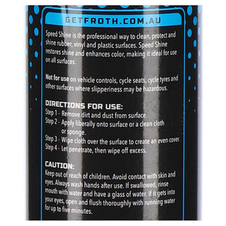 Froth Speedshine Instant Detailer Spray Bottle - 375mL