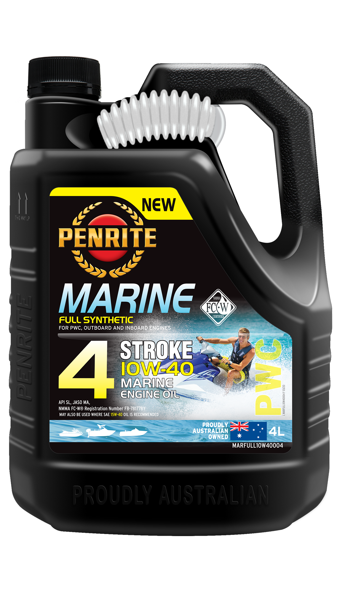 Penrite Marine Full Synthetic Oil 10W-40 - 4 Ltr