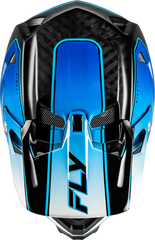 Fly Racing Werx-R MTB/BMX Flow Helmet - Black Carbon/Blue/White