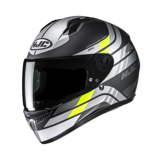 HJC C10 Hiper MC-3HSF Full Face Helmet - Black/Gray/Fluo Yellow
