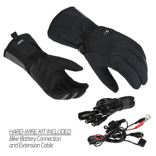Macna Heated Gloves Unite 2.0 RTX Hardwired Kit - Black