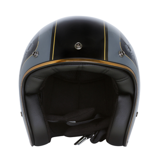 Merlin Blackbird Racer Open Face Helmet –  Black/Grey
