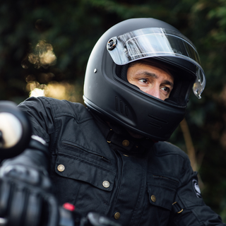 Merlin Revival Full Face Helmet – Matt Black