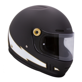 Merlin Revival Flash Full Face Helmet – Matt Black