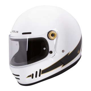 Merlin Revival Flash Full Face Helmet – Optic White