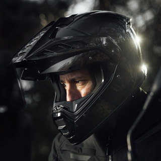 Merlin Torres Adventure Block Full Face Helmet – Gloss Black