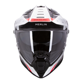 Merlin Torres Adventure Block Full Face Helmet – White/Red