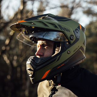 Merlin Torres Adventure Block Full Face Helmet – Matt Green