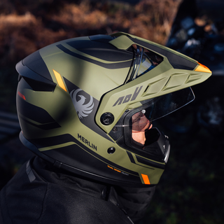 Merlin Torres Adventure Block Full Face Helmet – Matt Green