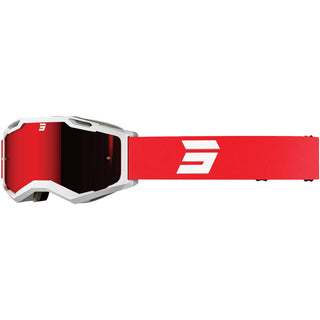 Shot Iris 2.0 Tech Goggles - White Glossy Red