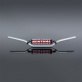 Renthal 66602SI Vintage/Desert 7/8 Handlebar with Bar Pad - Silver