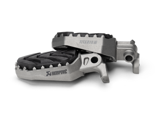 Akrapovic Adventure Footpeg Set F-Y7T2 For Yamaha - Titanium - MotoHeaven