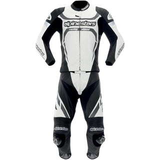 Alpinestars Motegi 2 Pce Leather Suit - White/Black