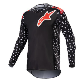 Alpinestars 2023 Supertech North Jersey - Black/Neon Red