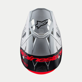 Alpinestars SM-10 Visor  22.06 - Flood - Silver / Black / Orange Fluro / Matte And Gloss