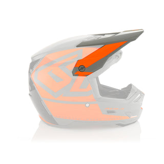 6D ATR-3Y Hex Series Youth Helmet Peak - Gloss Orange