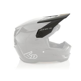 6D ATR-3Y Solid Youth Helmet Peak - Gloss Black