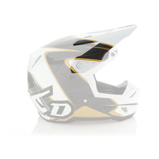 6D ATR-3Y Wave Series Youth Helmet Peak - Gloss White Gold