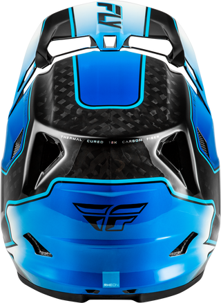Fly Racing Werx-R MTB/BMX Flow Helmet - Black Carbon/Blue/White