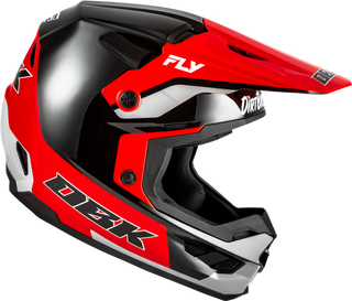 Fly Racing Kinetic SE DBK Helmet - Black/Red/Grey