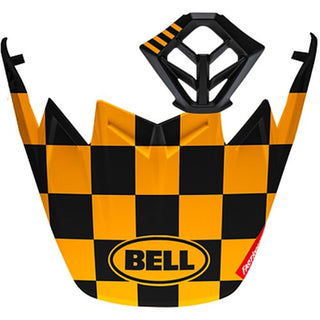 Bell S/P - Moto-9 MIPS Helmet Peak Kit Fasthouse Checker Matte - Black / Yellow