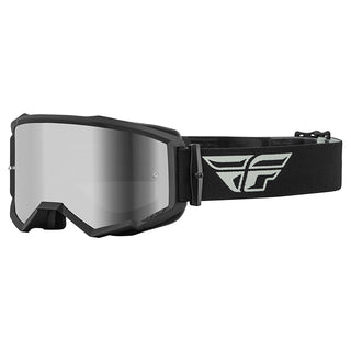 Fly Zone Grey/Black Goggles - Silver Mirror/Smoke Lens