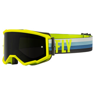 Fly Zone Hi-Vis/Teal Goggles - Dark Smoke Lens