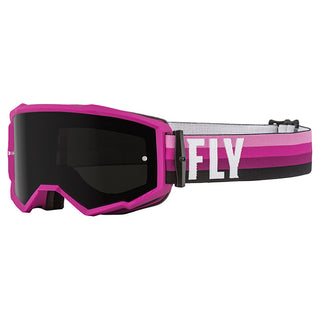 Fly Zone Pink/Black Goggles - Dark Smoke Lens